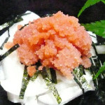 山芋の明太子のせ